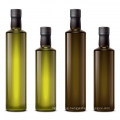 Wholesale Customization Empty Square Dark Green Cooking Olive Oil Glass Bottle